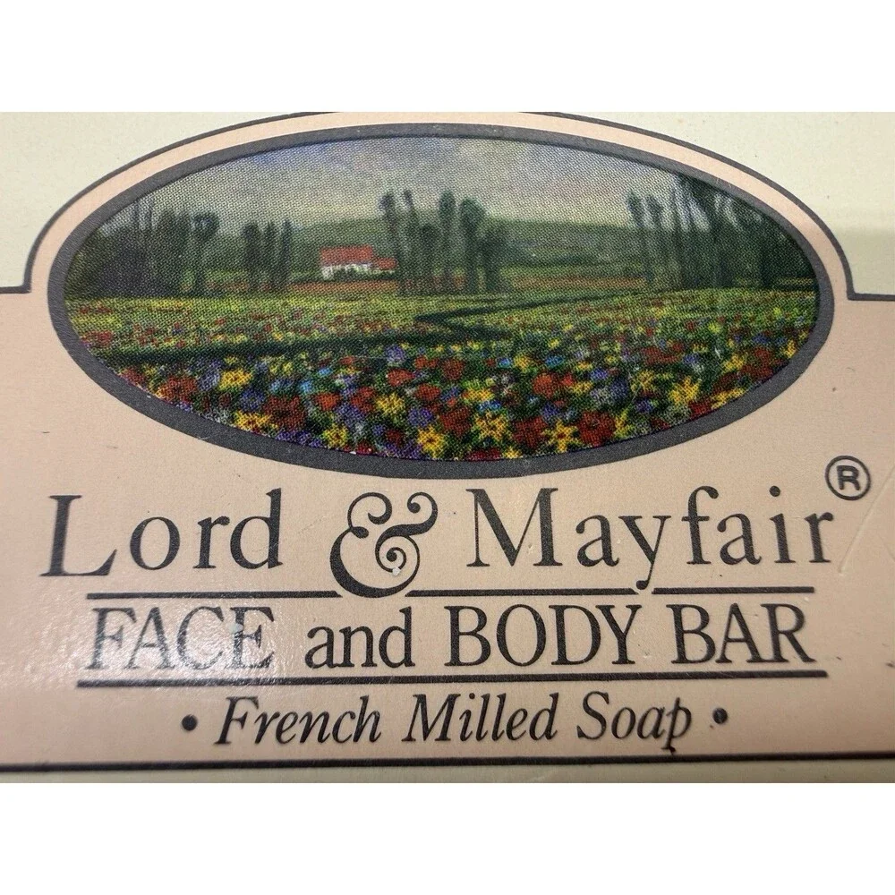2‎ Vintage Lord & Mayfair Face Body Bar French 1987, Red Lane, Pharmacopia Soap